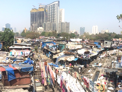 ムンバイ最大の洗濯場